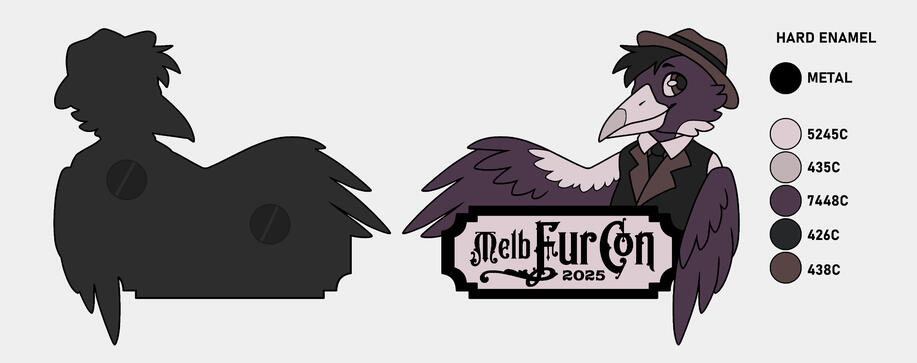 Melb FurCon 2025 sponsor pin